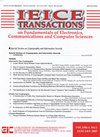 Ieice Transactions On Fundamentals Of Electronics Communications And Computer Sc