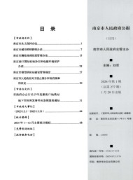 南京市人民政府公报